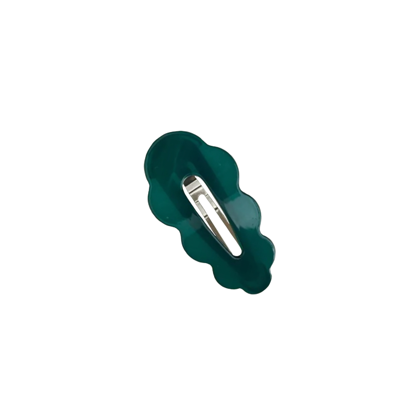 'Ines' Resin Hair Clip in Emerald