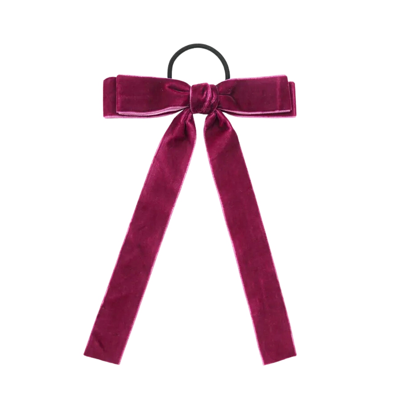 'Margot' Velvet Hair Bow in Bordeaux