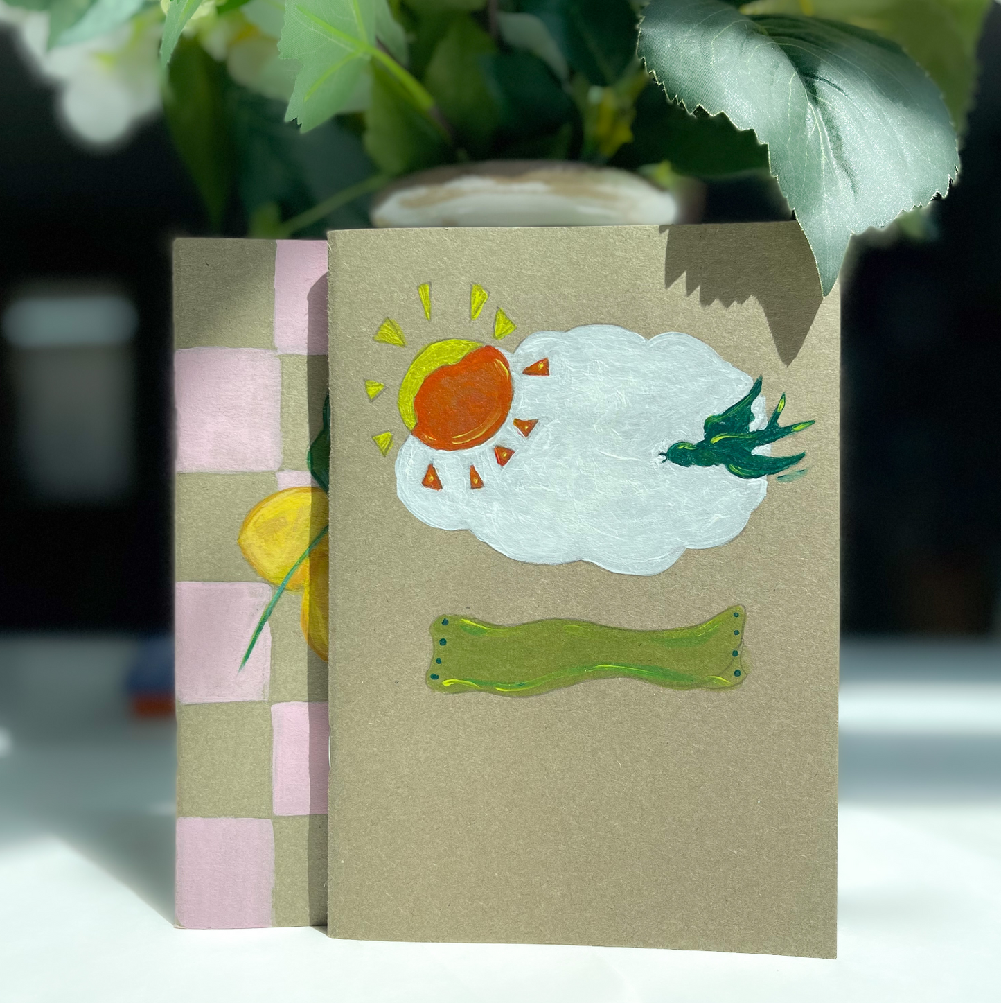 Hand-Painted 'Nelle Nuvole' Notebook