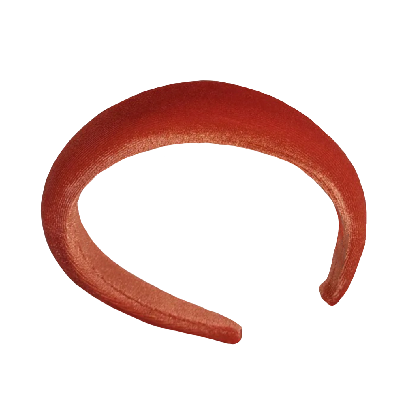 'Audrey' Velvet Headband in Clementine