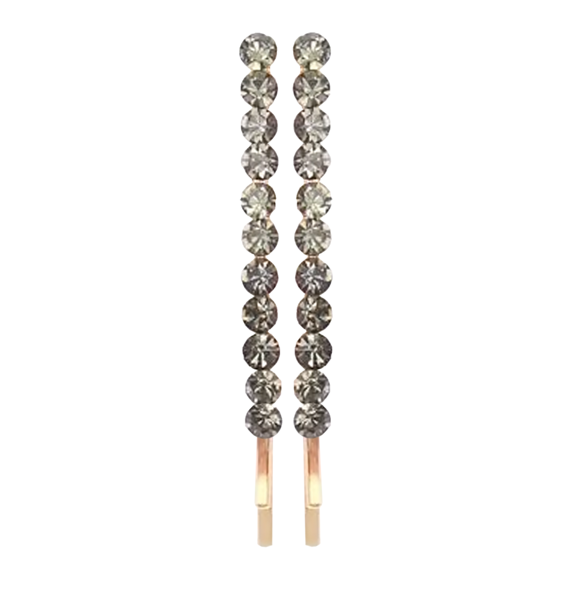 'Venezia' Smokey Grey Diamanté Duo Grips
