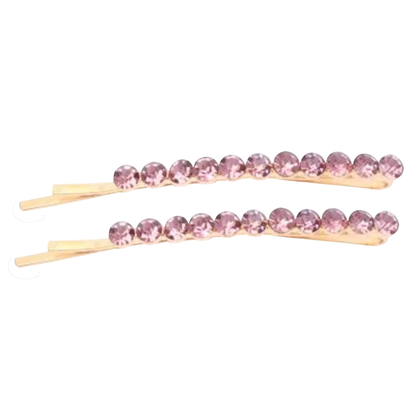 'Venezia' Champagne Pink Diamanté Duo Grips