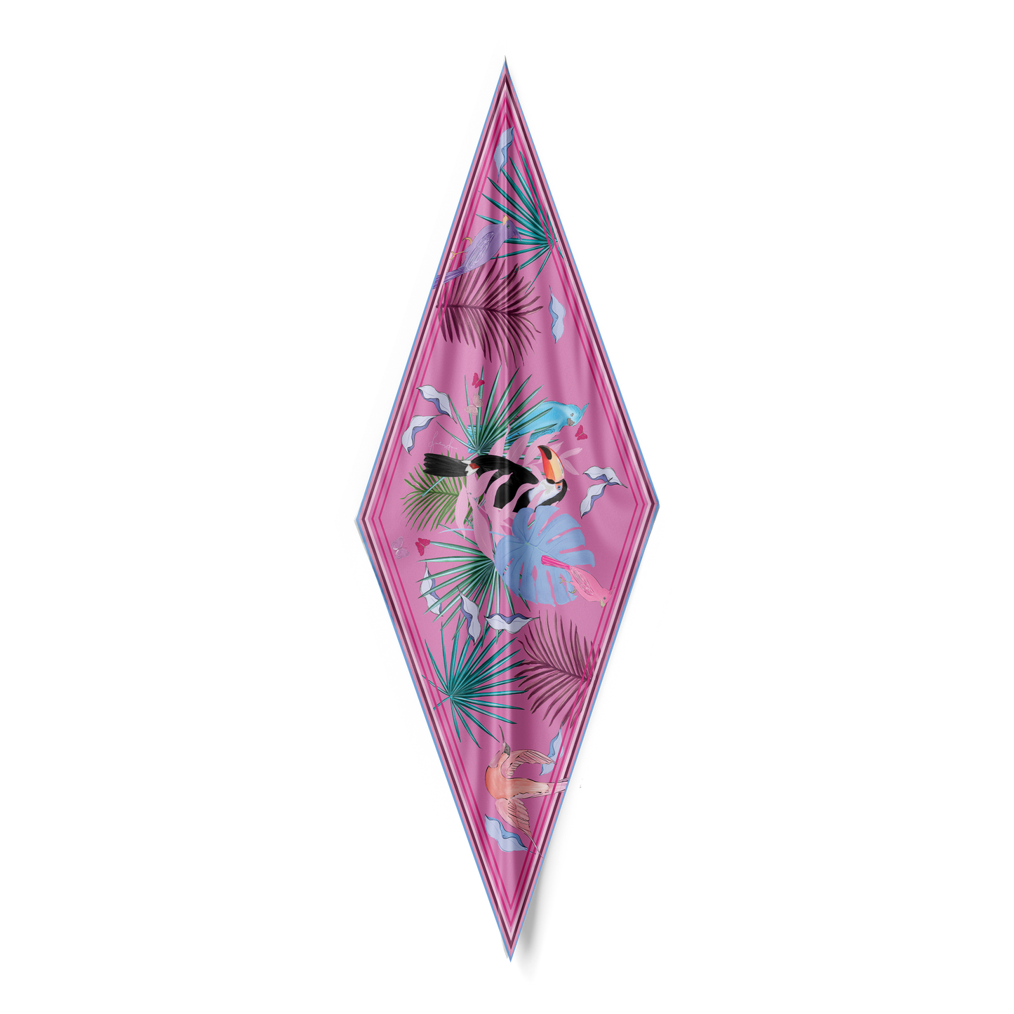 'Pink Paradiso' Silk Neck Scarf