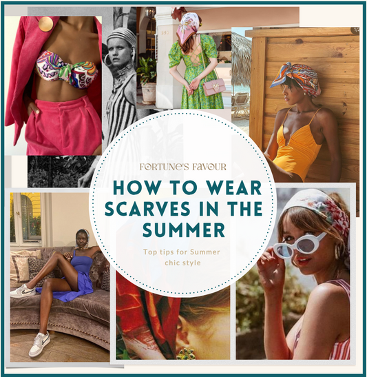 how to wear scarves in the summer