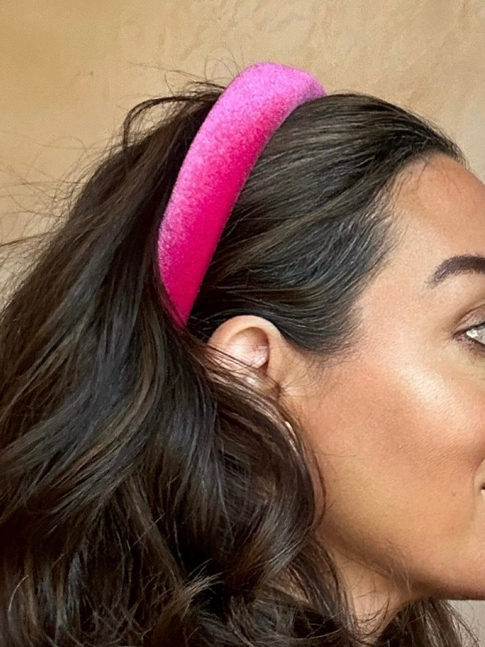 Velvet 'Versaille' Paris Pink Headband