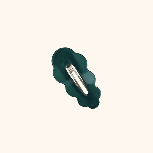 'Ines' Resin Hair Clip in Emerald