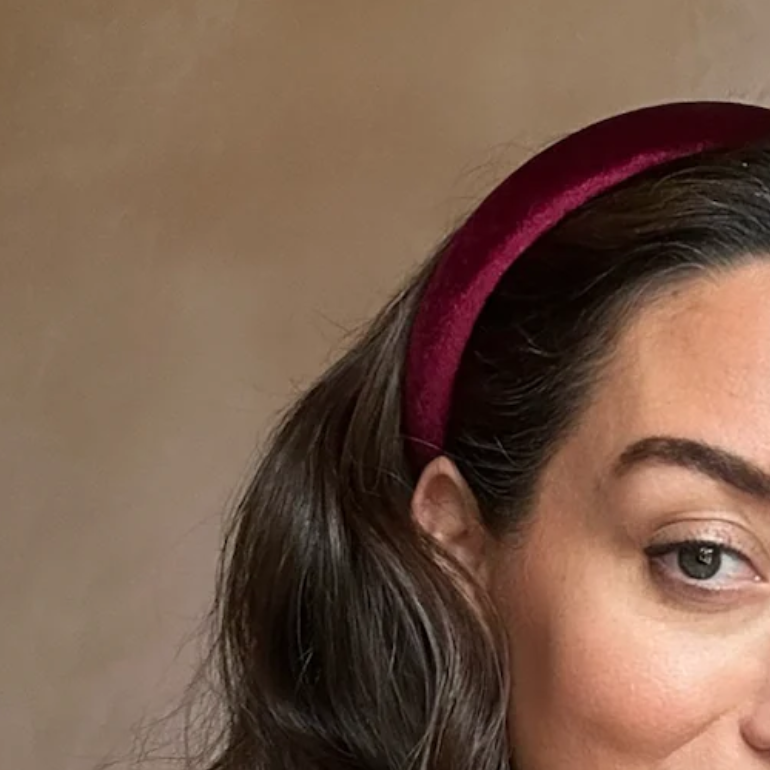 Velvet 'Versaille' Bordeaux Headband