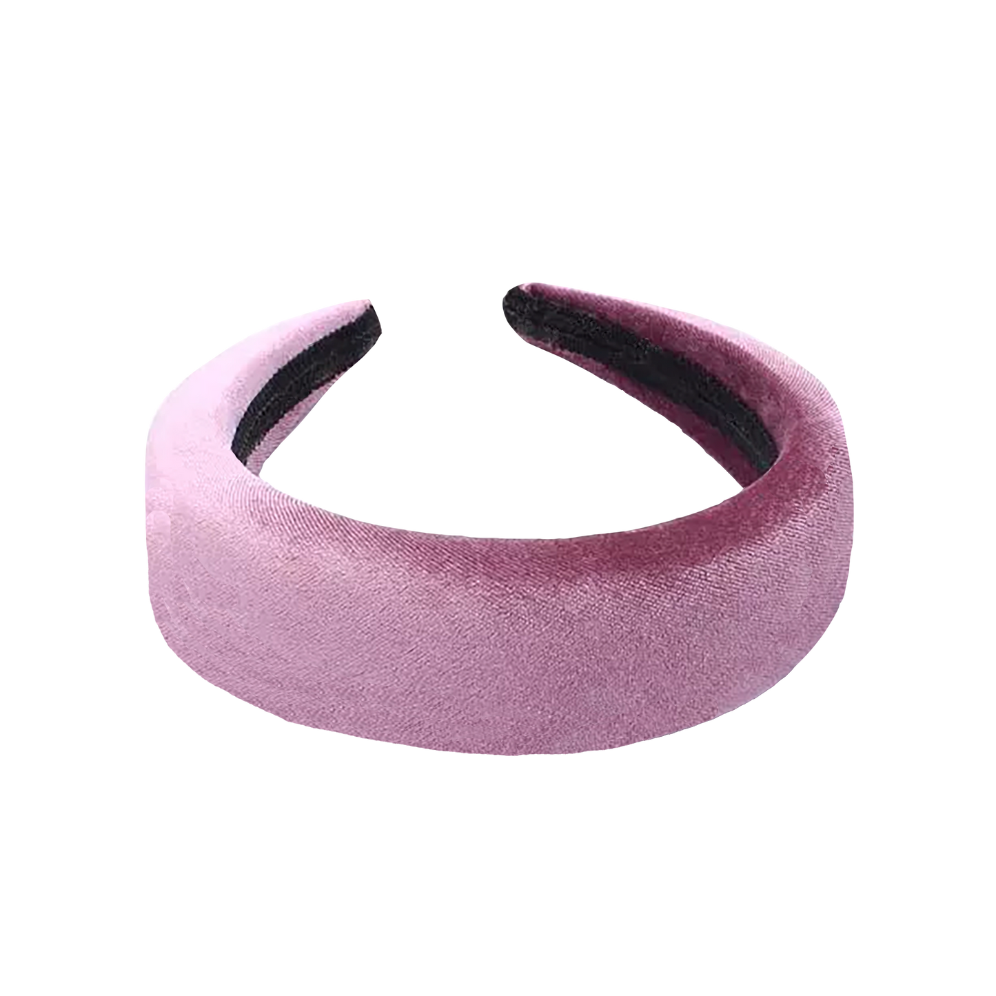 Padded Velvet 'Florentine' Headband in Lilac