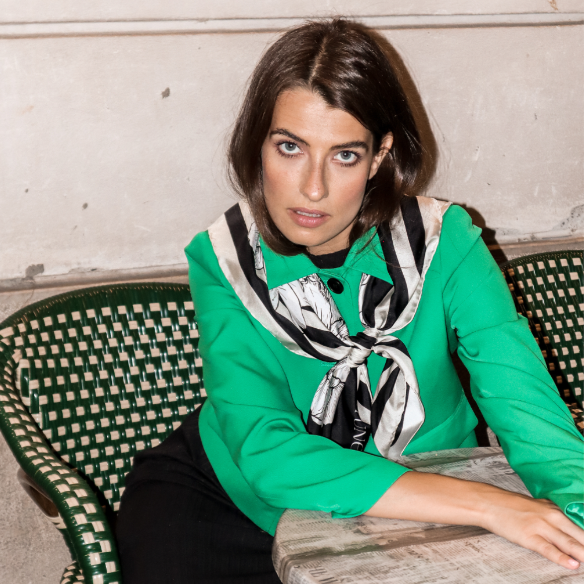 Black and White Silk Scarf Luxury gifts for Minimalists