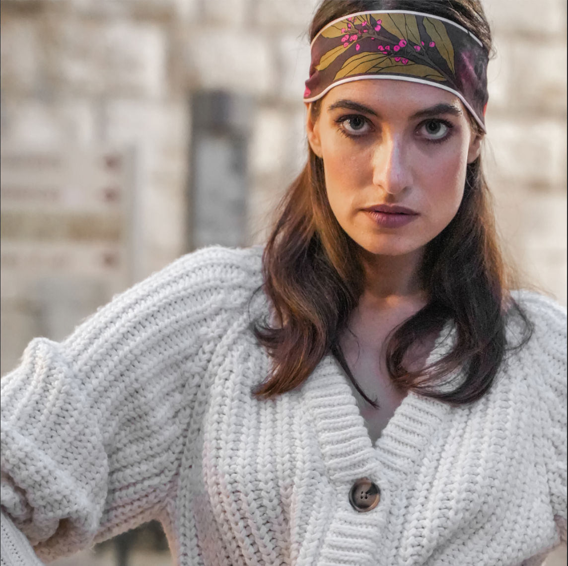 'Very Berry' Silk Twilly Scarf - Main Image