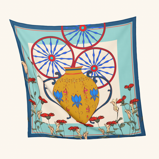 'Isole' Silk Square Scarf