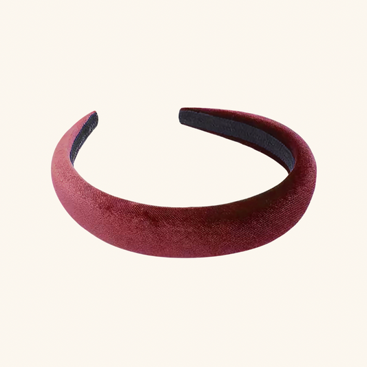 Velvet 'Versaille' Bordeaux Headband