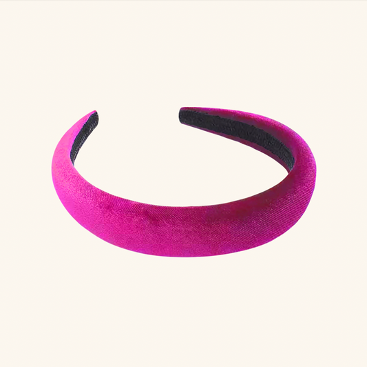 Velvet 'Versaille' Paris Pink Headband